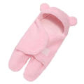 Teddy Bear Blanket Swaddle Newborn Baby Hooded Wrap Bag Newborn Sleep Warm Bag. 