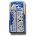 MARKEN Extension Power Strip With Surge Protector Multi Switch Socket 3 Way. 