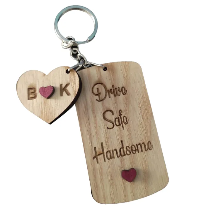 Customized Key Tags New Design Emblemed Key Tags, Personalized Wooden Key Tags, Key Chain Love Gift