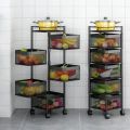 5 Tier Square Rotating Storage Shelf. 