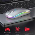 Wireless Mouse With LED Backlit USB Rechargeable Bluetooth-compatible RGB Silent Gaming Mouse For Computer Laptop PC Mause Gamer. 