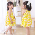 Summer cute girls dress kids girl clothes sleeveless suspender children's clothing Princess print cotton casual dresses. 
