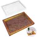 2X Resin Mold Silicone, Large Rectangle Rolling Tray Molds for Epoxy Resin, Resin Serving Board Mold with Edges. 