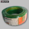 ORANGE 7/0.53MM CU/PVC EARTH WIRE Single  CABLE 3/.036″ (1.5mm2)100M ROLL Wire CABLE  100m. 