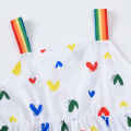 Yfashion Baby Girls Cotton Sleeveless Tank Dress Cute Sweet Printing Rainbow Wide Shoulder Strap Princess Dress For Kids Aged 1-4. 