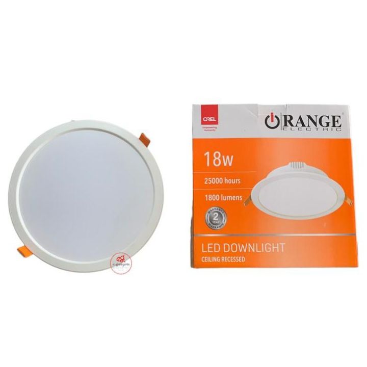 18W Orange LED Downlight Ceiling Recessed use in Ceiling Sunk Type