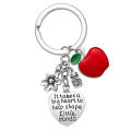 Cute Keychain For Teachers Birthday Key Ring Thank You Key Ring Stainless Steel Keychain Teaching Assistant Present. 