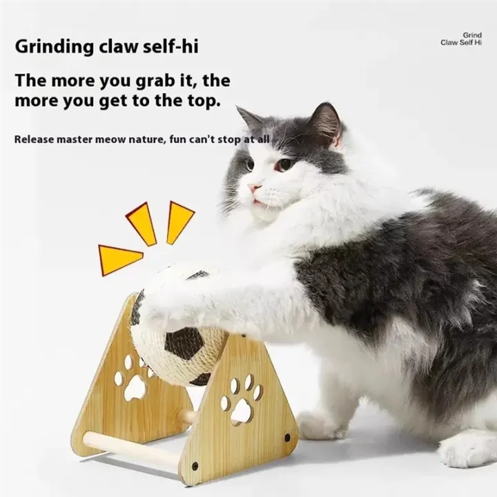 Kqueebee%20Cat%20Scratch%20Board%20Wooden%20Cat%20Scratch%20Ball%20Mill%20Claw%20Hand%20Wrapped%20Rope%20Cat%20Climbing%20Frame%20Cat%20Scratch%20Column%20Cat%20Toy%20-%20Image%202