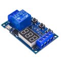 Xy-J02 Dc 6-30v Relay Module Control Switch Automation Cycle Delay Timer Circuit Timer Support Type-C Usb 5v Led Display. 