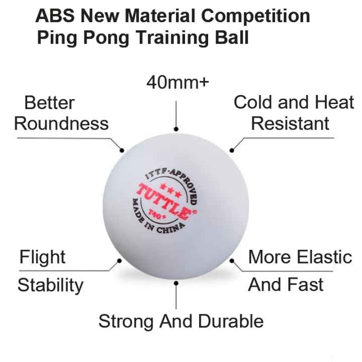 TUTTLE%20ABS%20Plastic%20Table%20Tennis%20Ball%203%20Stars%2040+mm%20Ping%20Pong%20Balls%20ITTF%20approved%20for%20Game%20Competition%20Tabletennis%20PingPong%20Balls%20-%20Image%204