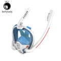 bellylady K3 Diving Mask Double Tube Full Face Anti-fog Snorkeling Mask Swimming Underwater Respirator Goggles Equipment. 