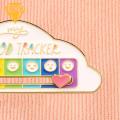 Scratch-resistant Pin Emotional Mood Tracker Brooch Fun Cloud Shape Pin for 7 Days A Week Enamel Lapel Badge Brooch Pin. 