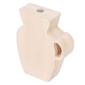 Wood Vase Simple Vintage Style Natural Pinewood Durable Sturdy Household. 