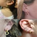 2023 Brand New 925 Silver Earring Original Brand Round Rose Gold Earrings Hoop Type Fashion Women Exquisite Stud Earrings Gift. 