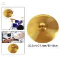 Brass Jazz Drum Crash Cymbal for Beginner Drummers Drum Players Performance 8inch. 