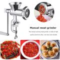 Kitchen Tools Manual Meat Grinder Hand Operated Beef Noodle Pasta Mincer Sausages Maker Gadgets Aluminum Grinding Machine. 