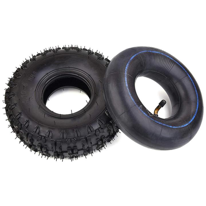 4.10-4 410-4 4.10/3.50-4 Inner Tube + Tire for Garden Rototiller Snow Blower Mowers Hand Truck Welbarrow Go Cart Kid