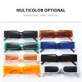 Trendy Hip-hop Sunglasses Personalized Small Square Frame Glasses Retro Wide Leg Sunglasses. 