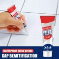 100ml White Tile Fix Filler Ceramic Tile Repair Kit Strong Waterproof Tile Gap Filler Fix Cracks, Chips, Holes Fast. 