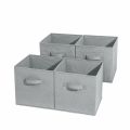 Non Woven Box Storage Bins Foldable Fabric Storage Cubes And Cloth Storage Organizer Drawer For Closet And Toys Storage. 