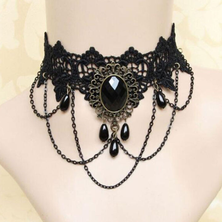 New%20Sexy%20Gothic%20Chokers%20Crystal%20Black%20Lace%20Neck%20Choker%20Necklace%20Vintage%20Victorian%20Women%20Chocker%20Steampunk%20Jewelry%20Queena%20-%20Image%202