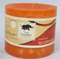 The Ivory Candle - Round Pillar candle 4 x 4. 