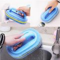 Kitchen Cleaning Bathroom Toilet Glass Wall Cleaning Bath Brush Plastic Handle Sponge Bottom Bathtub Window Cleaner. 