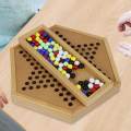 Chinese Checkers Set 12 Inches Handcraft for Ages 6+ Collection Board Games. 