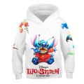 Boys Girls Stitch Hoodies Fashion Casual Long Sleeve Sweatshirts Children Spring Autumn Harajuku Stich Sport Hooded Tops Clothes. 