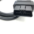Obd 2 Cable 16 Pin To Db9 Female Serial Port Rs232 Adapter Connector Car Cable 1.13 Meter 16pin To Db9 Serial Rs232 Obd2 Cable. 