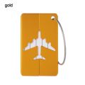 Reusable Aluminium Travel Luggage Tags Suitcase Labels Stainless Steel Loop Name ID Card with Ropes Bag Tag for Suitcase Baggage. 