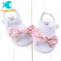 I Love Daddy&Mummy Summer New Baby Girl Sandals Soft Cotton Floral Toddler Girls Shoes Cute Bows Princess Baby Girl Sandals. 