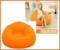 Inflatable Sofa Single Inflatable Chair, Air Sofa Inflatable Lazy Sofa Chair Bean Bag Gamer Recliner, Inflatable Lazy Sofa Washable Living Room Lounger Bedroom Bean Bag Chair Ultra Soft (Orange). 