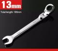 13mm Ratchet Dual-purpose Ratchet Wrench Shaking Head Gear 180° Spanner Open End and Ring Wrenches / Ring Rachet / Wrench. 