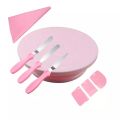 8PCS/SET Pink Cake Turntable Cake Decorating Tools Set  Baking Tool. 
