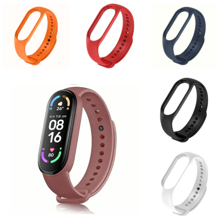 Sangle Silicone Réglable – Compatible Xiaomi Mi Band 7, 6, 5 – Couleur Bleu Foncé – Largeur 14 Mm – Neuf Avec étiquettes