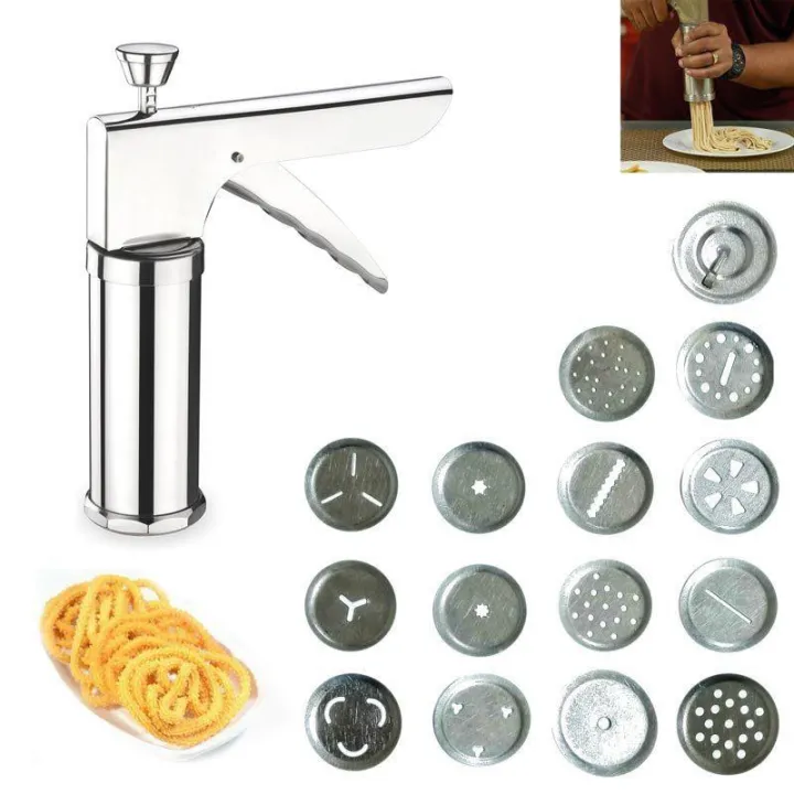Stainless%20Steel%20Kitchen%20Press%20Gripo%20String%20Hopper%20Idiyappam%20Maker%20and%20Sev%20Murukku%20&%20Mixer%20Maker%20with%2015%20Different%20Jali%20Disk%20Blade%20(Made%20in%20India)%20-%20Image%206