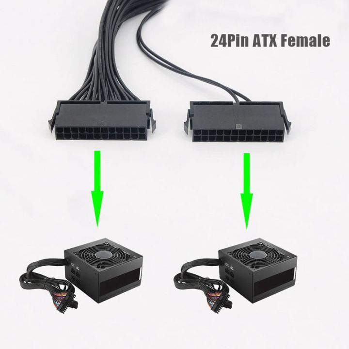 Power%20supply%20splitter,%20Dual%20PSU%20Cable%20Adapter%2024,%2020+4%20Pin%20ATX%20Motherboard%20Extension%20for%20Mining%2012%20Inch%20(30CM)%20-%20Image%202