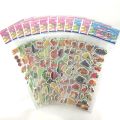 12 Sheets/Pack Cartoon Cake Candy Ice Cream Pattern Stickers Toy Kids Scrapbooking Bubble PVC 3D Kawaii Sticker For Girls Gift. 