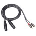 Dual Female Xlr to Rca Cable,Heavy Duty 2 Xlr Female to 2 Rca Male Patch Cable Hifi Stereo Audio Connection Cable Wire. 