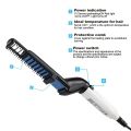 Beard Straightener For Men Heating Comb Hair Straightener Quick Beard Comb Straight Curling Electric Hot Beard Styling Brush. 