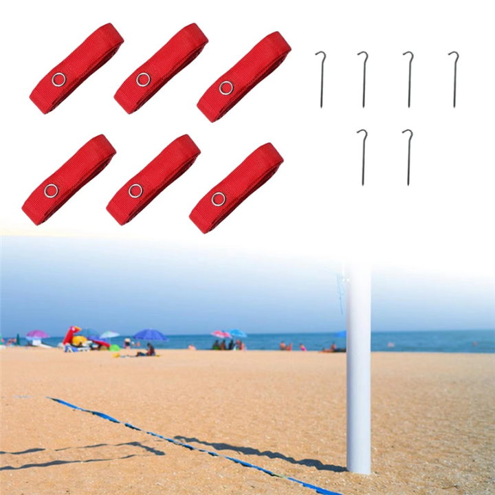 6pcs%20Beach%20Volleyball%20Lines%20Equipment%20Portable%20Red%20Lines%20Marking%20Court%20Marker%20for%20Sand%20Training%20Beach%20Outdoor%20Sports%20-%20Image%203