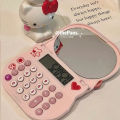 NEW Cartoon Sanrio Hello Kitty Kawaii Calculator Girly Portable Flip Mirror Small Mini Makeup Mirror Ins High Appearance Level Cute. 