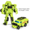 Children Toys Mini Transformation Robot Kit Toys Optimus Prime Bumblebee Models 2 in 1 Deformed Car Toy Robots Toys For Kids Gift. 