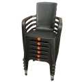 Phoenix rattan chair 6 pcs heavy duty plastic home furniture. 