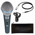 Shure BETA 58A Super cardioid Dynamic Microphone For Stage Performance. 