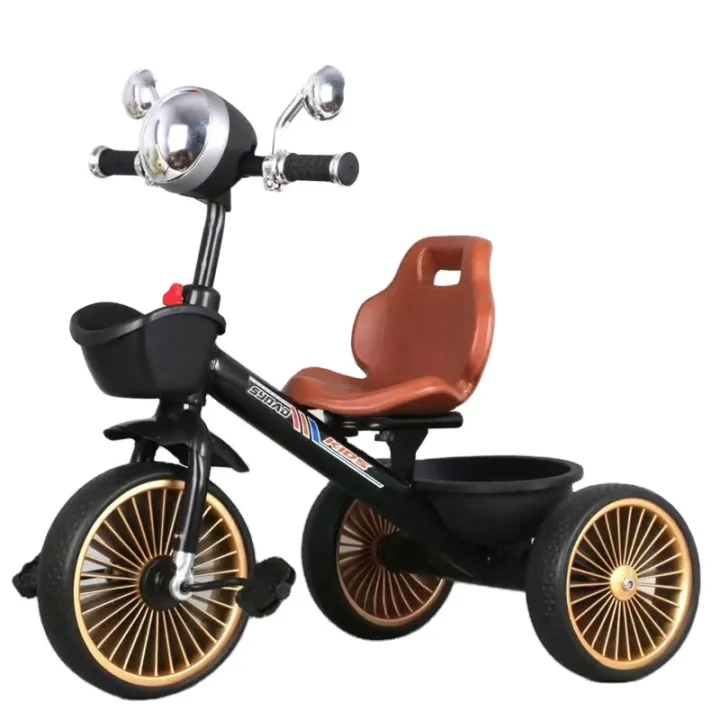 LazyChild 2024 New Creative Children's Pedal Tricycle Bicycle Push Stroller Baby Three-Wheeled Children's Bicycle with Music and Lights Model TS1988