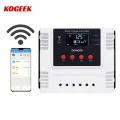 KOGEEK New 12V 24V/48V Automatic Ba-tte-ry Regulators Charger 10A 20A 30A 40A 50A 60A Dual USB PWM So-lar Charge Controllers with WI-FI APP. 