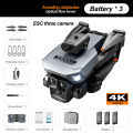 K6 MAX Genuine Drone 4K HD ESC Tripple Wide Angle Cameras Obstacle Avoidance Optical flow positioning Foldable FPV Height Hold Drone. 