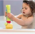 Silicone Soft Bath Shower Brush Body Scrubber with Soap Dispenser Silicone Massage Bath Brush Massage Skin Care Tool for Children Women Men. 